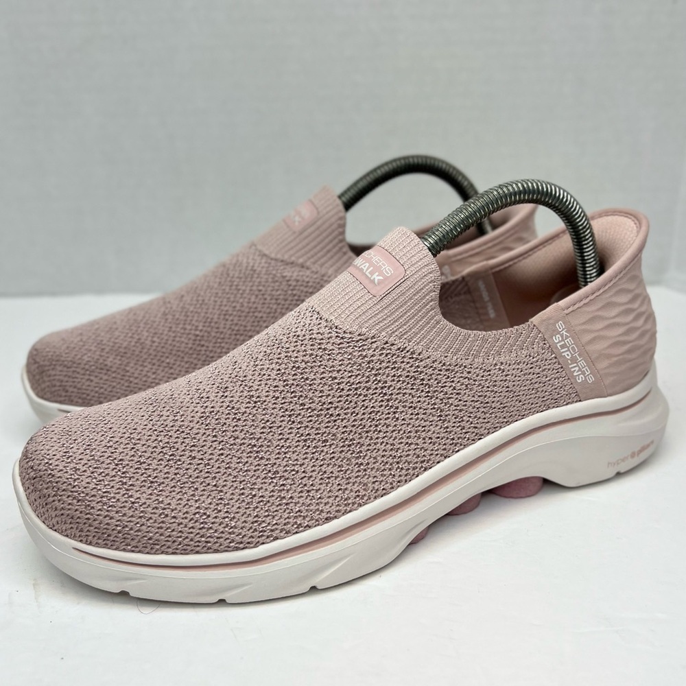 Skechers Go Walk 7 Hands Free Slip-ins Womens Size 8.5 Light Pink 125219 Superb